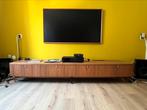 Dressoir/ Audio meubel Walnoot fineer., Ophalen, Modern design, Gebruikt, Met klep(pen)