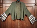 boho vintage look vest wijde mouw khaki One Size, Kleding | Dames, Grote Maten, Ophalen of Verzenden, Groen, Trui of Vest