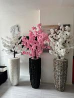 Prachtig schelpenvazen met bloesem, Ophalen of Verzenden, Zo goed als nieuw