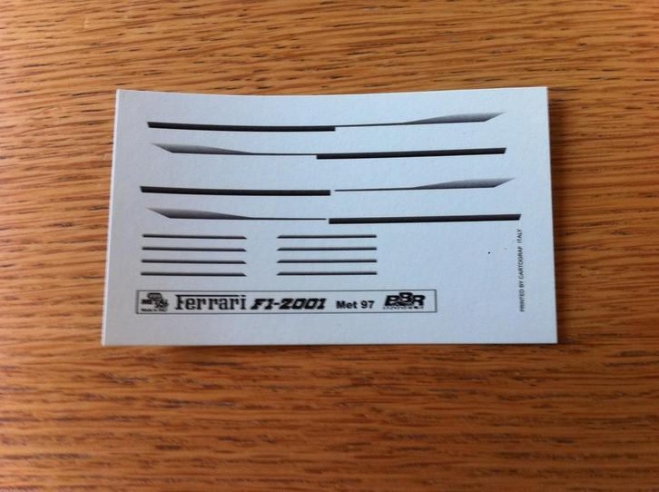 Ferrari F1-2001 Decals/Stickers, Hobby en Vrije tijd, Modelbouw | Auto's en Voertuigen, Ophalen of Verzenden
