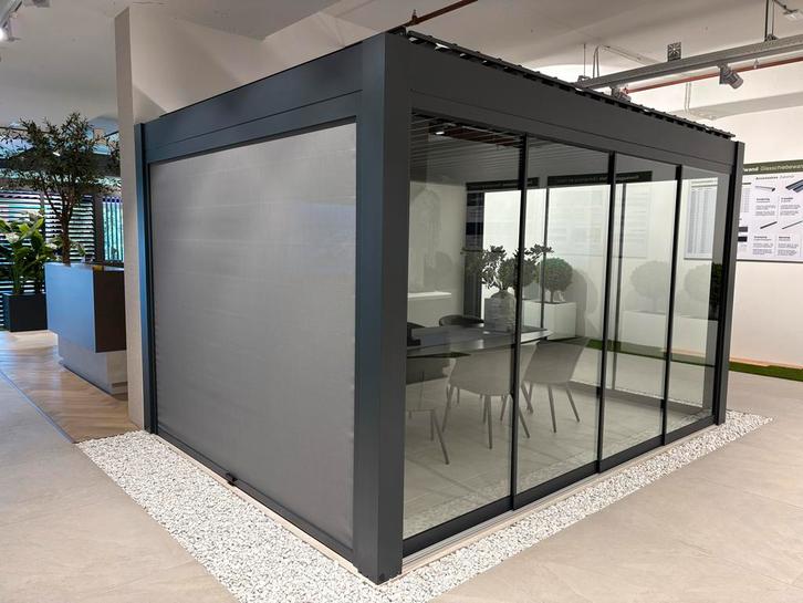 Nieuwe Premium Lamellen Overkapping, Tuin en Terras, Tuinsets en Loungesets, Nieuw, Ophalen