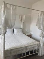 Hemelbed wit 160x200, Huis en Inrichting, Ophalen, Wit, Tweepersoons, Zo goed als nieuw