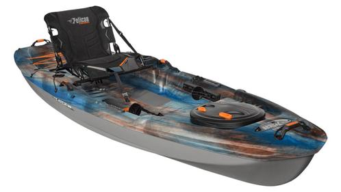 Vis kajak pelican catch 120 incl pedel en karretje, Watersport en Boten, Kajaks, Gebruikt, 1-persoons, Ophalen