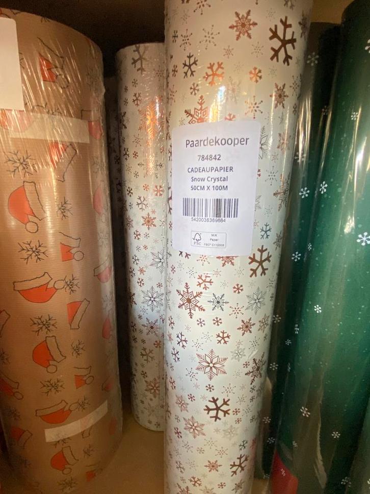 Luxe cadeaupapier Kerst, Diversen, Cadeaupapier, Nieuw, Ophalen of Verzenden