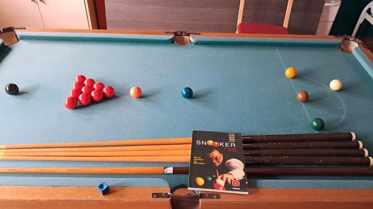 Kleine snookertafel 1,88x1m, Sport en Fitness, Biljarten en Poolen, Gebruikt, Pooltafel, Ophalen