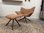 Nieuw Label Vandenberg Gustav Fauteuil met poef Stof leer
