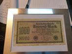 Briefje "Tausend Mark" , Reichsbanknote, Ophalen, 100 gulden, Los biljet