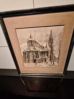 Litho van de Martinikerk in Groningen, Ophalen of Verzenden