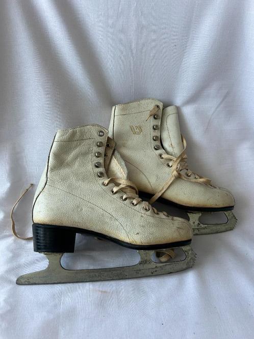 Leren kunstschaatsen retro / vintage in maat 36, Sport en Fitness, Schaatsen, Gebruikt, Kunstschaatsen, Verzenden