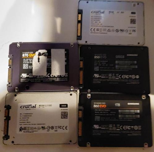 Verschillende SSD's 500GB-4TB, Computers en Software, Harde schijven, Gebruikt, Desktop, Intern, SSD, SATA, Ophalen of Verzenden