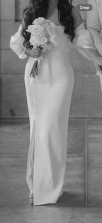 Offshoulder Nikah/Trouwjurk abiye - Wit, Ophalen of Verzenden, Nieuw, Wit, Trouwjurk