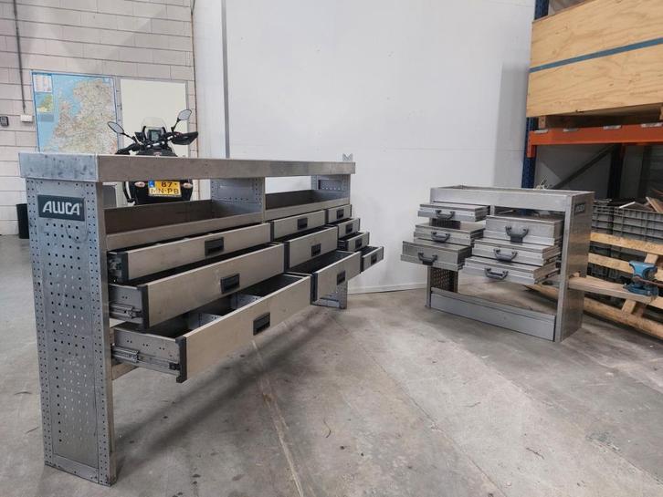 Aluca set L2 lades koffers bedrijfswagen inrichting bus, Auto diversen, Auto-accessoires, Gebruikt, Ophalen of Verzenden