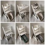 6x Stokke Tripp Trapp wit complete sets:babyset,tray,newborn, Stoelverkleiner, Ophalen of Verzenden, Zo goed als nieuw, Stokke Tripp Trapp