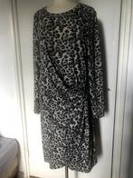 AAIKO jurk met overslag mt XL lange mouw luipaard, Aaiko, Zwart, Maat 46/48 (XL) of groter, Ophalen of Verzenden