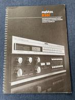 Handleiding Revox B261, Audio, Tv en Foto, Ophalen of Verzenden