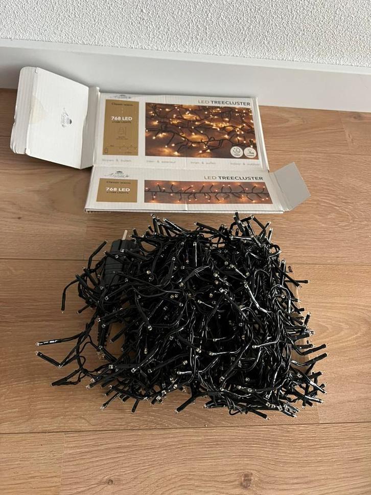 Kerstverlichting treecluster 768 lampjes 10 mtr, Diversen, Kerst, Zo goed als nieuw, Ophalen of Verzenden