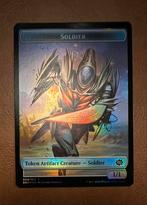Powerstone token (#007) // Soldier token (#008) FOIL, Verzenden, Zo goed als nieuw, Losse kaart, Foil