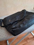 Tas, leer, zwart, zgan, Sieraden, Tassen en Uiterlijk, Tassen | Damestassen, Ophalen of Verzenden, Nieuw, Zwart, Handtas