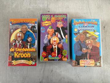 Bassie & Adriaan 3x2 VHS Kroon, Plaaggeest, Diamant beschikbaar voor biedingen