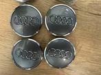 Nieuwe Audi 61mm Antractiet Naafdoppen Naafkapjes Naafkappen, Auto diversen, Ophalen of Verzenden