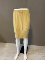 Vintage wollen rok maat S, Gedragen, Beige, Knielengte, Ophalen of Verzenden