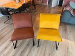 2 x Fateuil Cooper (Leen Bakker) - okergeel en roestbruin, Huis en Inrichting, Fauteuils, Ophalen, Gebruikt, 75 tot 100 cm, Stof