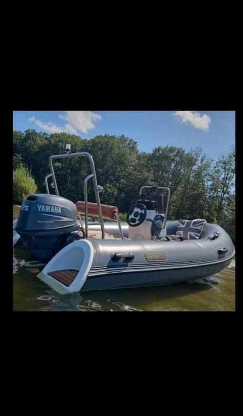 Calletti Hypalon 25 PK YAMAHA incl. Trailer, Watersport en Boten, Motorboten en Motorjachten, Zo goed als nieuw, Polyester, Tot 6 meter