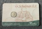 140 jaar Schulman in coincard 5 cent 1850 zilver, Koning Willem III, Verzenden, Zilver, Losse munt