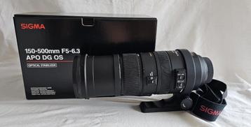 Sigma 150-500mm f/5-6.3 APO HSM, Nikon F-mount  beschikbaar voor biedingen