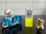 Duplo politiemotor + hondje - 10967, Kinderen en Baby's, Speelgoed | Duplo en Lego, Ophalen of Verzenden, Zo goed als nieuw, Complete set