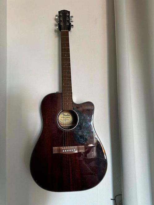 Fender cd60sce Mahonie, Muziek en Instrumenten, Snaarinstrumenten | Gitaren | Akoestisch, Gebruikt, Western- of Steelstringgitaar