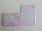 Lichtroze Hello Kitty klein briefpapier met envelopjes, Diversen, Schrijfwaren, Ophalen of Verzenden, Zo goed als nieuw