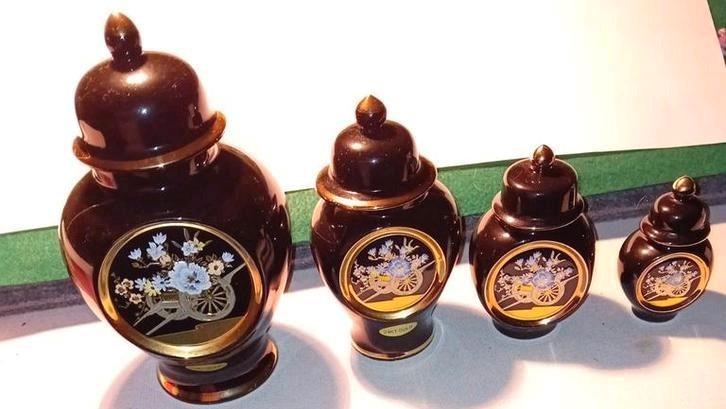 Chopin 24K Gouden Decoratieve Vazen Set, Antiek en Kunst, Antiek | Keramiek en Aardewerk, Ophalen of Verzenden