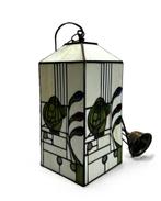 622. Glas-in-lood hanglamp, 1930-1950 – Europa, Ophalen of Verzenden, Glas, Minder dan 50 cm