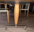 Giorgetti Chi Wing Lo maple eettafel met 6 Aro stoelen, Ophalen, Gebruikt, 200 cm of meer, 50 tot 100 cm