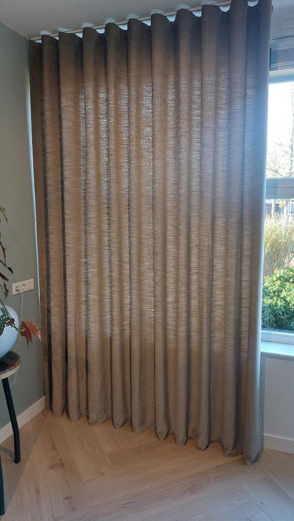 NIEUW - velourse waveplooi gordijnen  - 4 delen, Huis en Inrichting, Stoffering | Gordijnen en Lamellen, Nieuw, 200 cm of meer