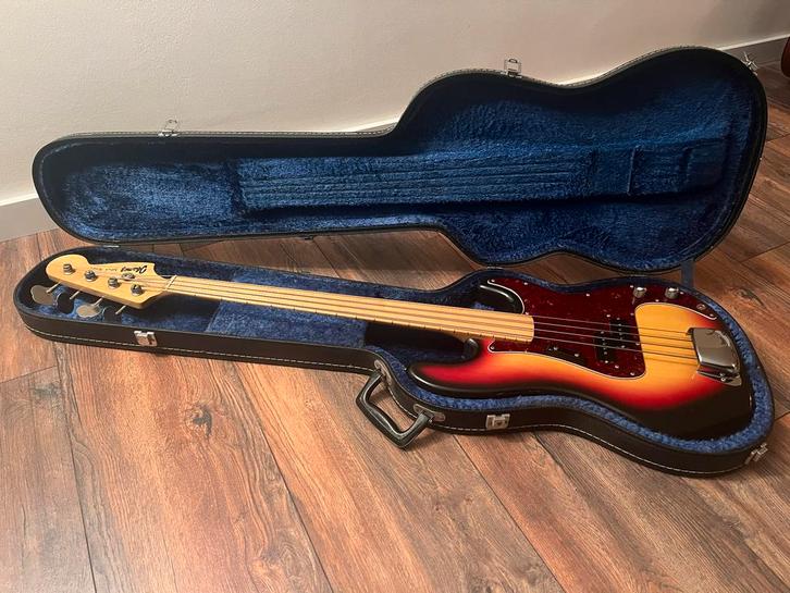 Ibanez Silver Series Fretloze P-Bas uit de jaren 70, Muziek en Instrumenten, Snaarinstrumenten | Gitaren | Bas, Gebruikt, Elektrisch