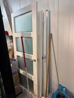 Binnendeuren met glas, Doe-het-zelf en Verbouw, 75 tot 150 cm, Deurkozijn, Ophalen of Verzenden, Zo goed als nieuw