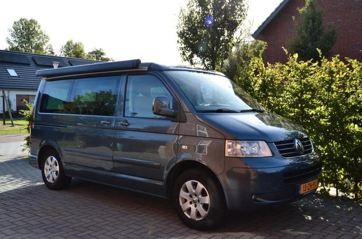 Volkswagen Camperbus California T5 met elec Hefdak, Caravans en Kamperen, Campers, Particulier, tot en met 4, Buscamper of Camperbus