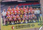 Feyenoord POSTER seizoen 1985 1986 vintage OPEL Rotterdam, Rechthoekig Liggend, Sport, Gebruikt, Ophalen of Verzenden