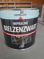 Impraline Bielzenzwart MAT nieuw  2,5liter, Doe-het-zelf en Verbouw, Verf, Beits en Lak, Zwart, Nieuw, Beits, Ophalen of Verzenden