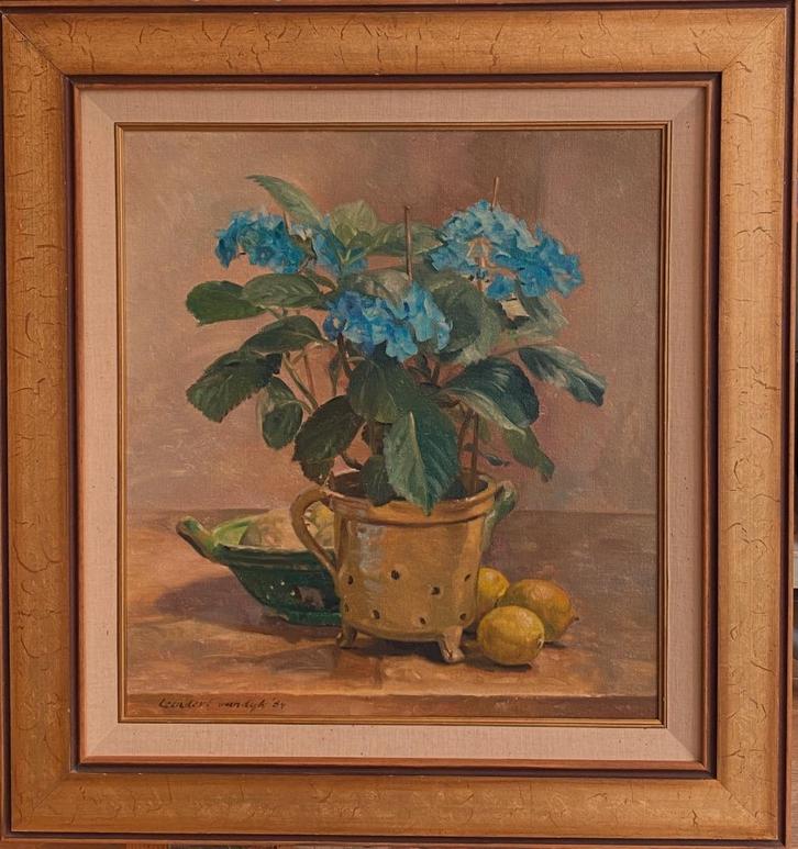 Stilleven van Leendert van Dijk uit 84, Antiek en Kunst, Kunst | Schilderijen | Klassiek, Ophalen of Verzenden