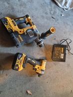 Dewalt Slagtol & Hamerboor met 2x 5.0Ah Accu, Ophalen of Verzenden, Boor- en Schroefmachine, Variabele snelheid, Gebruikt