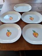 5 grote ovale borden. Ideaal voor gourmet of bbq., Huis en Inrichting, Keuken | Servies, Ophalen of Verzenden, Porselein, Overige stijlen