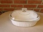 ovenschaal pyrex wit vintage, Ophalen of Verzenden