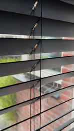 Houten jaloezieën zwart, Huis en Inrichting, Ophalen, Zo goed als nieuw, Zwart, 50 tot 100 cm