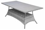 Tuintafel Dublin 180x90cm | Keramiek & Wicker, Ophalen of Verzenden, Zo goed als nieuw, Rechthoekig, Wicker