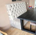 Eetkamerbankje met rugleuning, geïmpregneerd, Huis en Inrichting, Banken | Bankstellen, Gebruikt, Minder dan 75 cm, 150 tot 200 cm