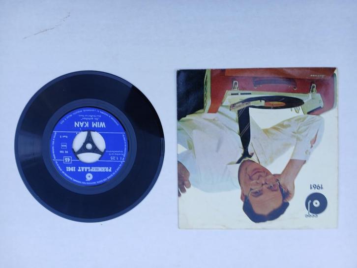 1961 Toon Hermans Wim Kan Vinyl retro vintage single (S61), Cd's en Dvd's, Vinyl | Nederlandstalig, Gebruikt, Levenslied of Smartlap