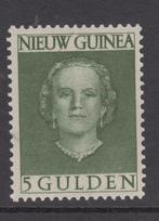 K622 nieuw guinea 1950 juliana enface 5 gld plakkerrest 21, Verzenden, Postfris, Nieuw-Guinea
